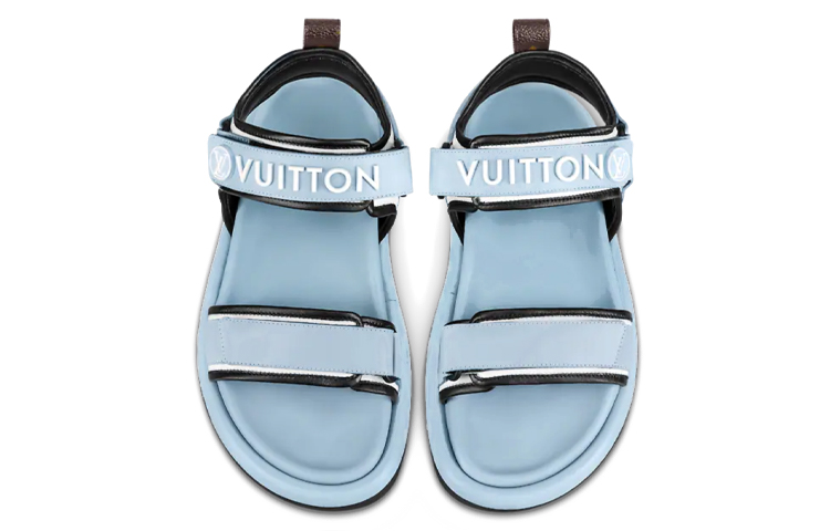 Shop (W) Louis Vuitton Selipar Pool Pillow Comfort 'Biru' 1A9OWO