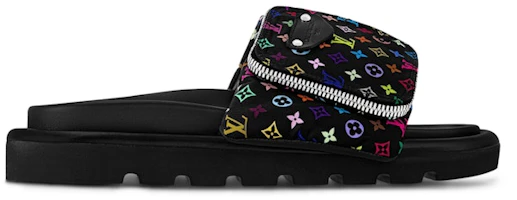 (Women) Louis Vuitton Pool Pillow Flat Comfort Mule Takashi Murakami Black 1AGVRH (Women) Louis Vuitton Pool Pillow Flat Comfort Mule Takashi Murakami Black 1AGVRH