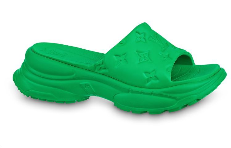 Order (W) Louis Vuitton Sandal Kolam 55 'Karet Hijau' 1AB3FH