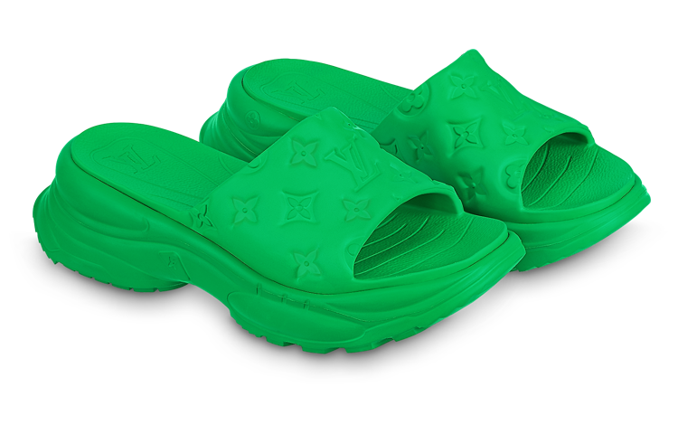 Lookbook (W) Louis Vuitton Sandal Kolam 55 'Karet Hijau' 1AB3FH