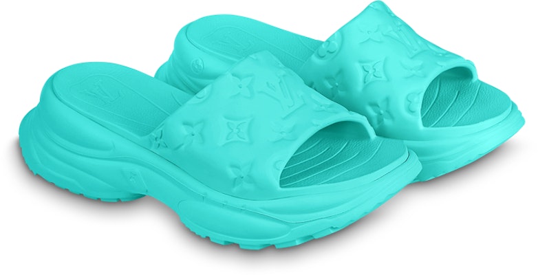 (W) Louis Vuitton Pool Slide 55 Line 'Hijau Mint' 1AB3EJ Lookbook (W) Louis Vuitton Pool Slide 55 Line 'Hijau Mint' 1AB3EJ