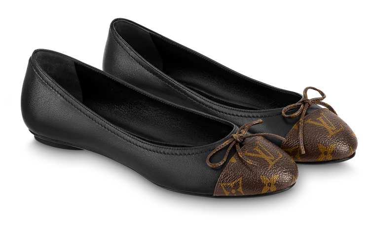 Order (W) Louis Vuitton Popi Ballerina Schuhe ''Schwarz'' 1AB2IG