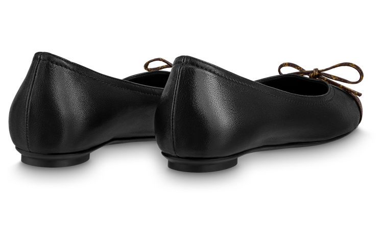 Lookbook 路易威登 Popi 羊皮 套腳 芭蕾平底鞋 女款 黑色