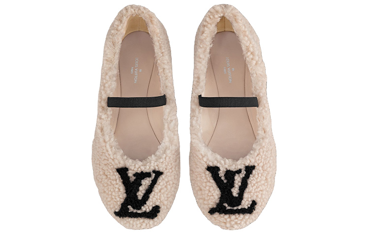 Purchase (Women) Louis Vuitton Popi Flat 'Beige Wool' 1A9C95