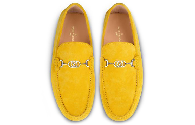 Shop (W) Louis Vuitton Porto Vecchio ''Gele Suède Mocassin'' 1A5FCE
