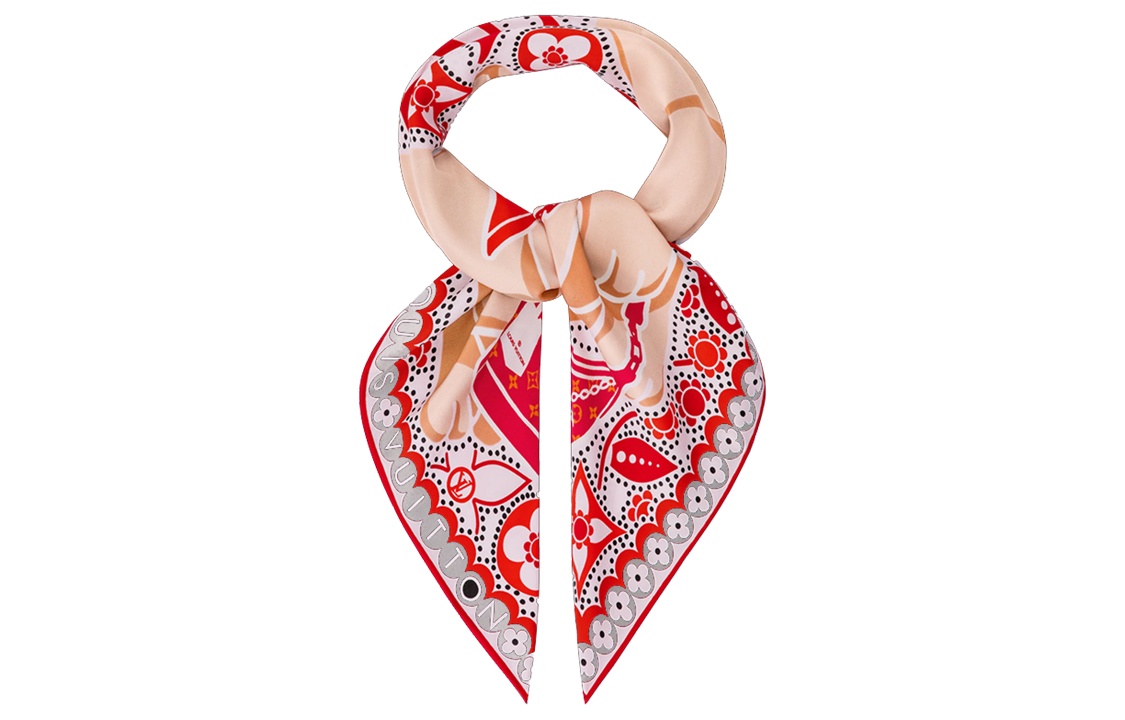 (Women) LOUIS VUITTON Precious Rabbit Silk Scarf for Women - Stylish & Elegant Design M78081 圖 3