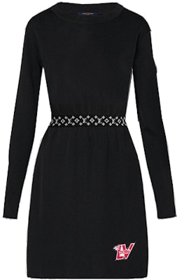 (W) LOUIS VUITTON Gaun Lengan Panjang Sabuk Cetak Hitam 1A89V5 Buy (W) LOUIS VUITTON Gaun Lengan Panjang Sabuk Cetak Hitam 1A89V5