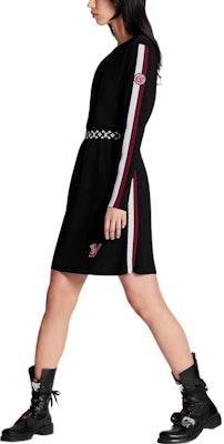 (W) LOUIS VUITTON Gaun Lengan Panjang Sabuk Cetak Hitam 1A89V5 Shop (W) LOUIS VUITTON Gaun Lengan Panjang Sabuk Cetak Hitam 1A89V5