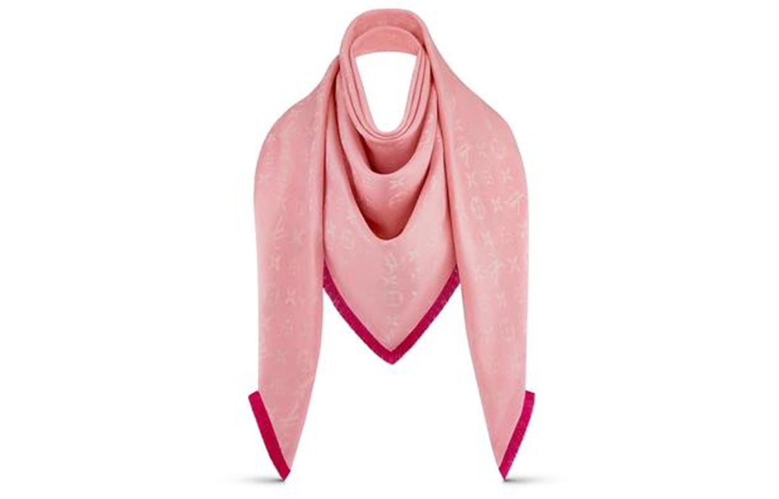 (Women) Louis Vuitton Printed Pattern Shawl Women’s Pink M76083 圖 2