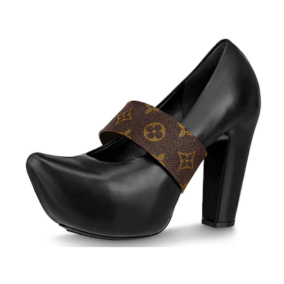 (W) LV Puffy Platform 'Black'