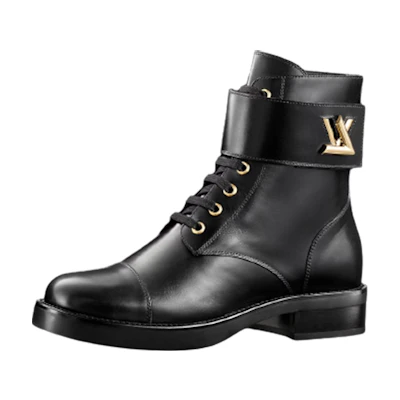 (W) LV Ranger Boot 'Black Leather Zip'