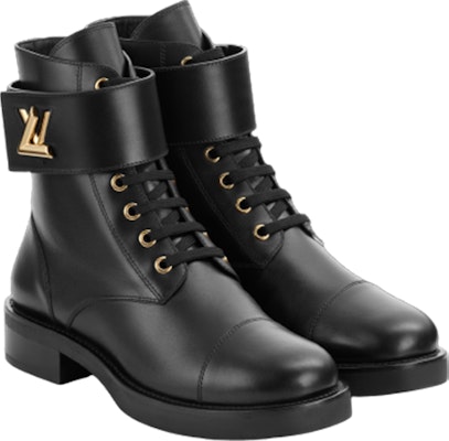 (Women) Louis Vuitton Ranger Boot 'Black Leather Zip' 1AAV4S Lookbook (Women) Louis Vuitton Ranger Boot 'Black Leather Zip' 1AAV4S