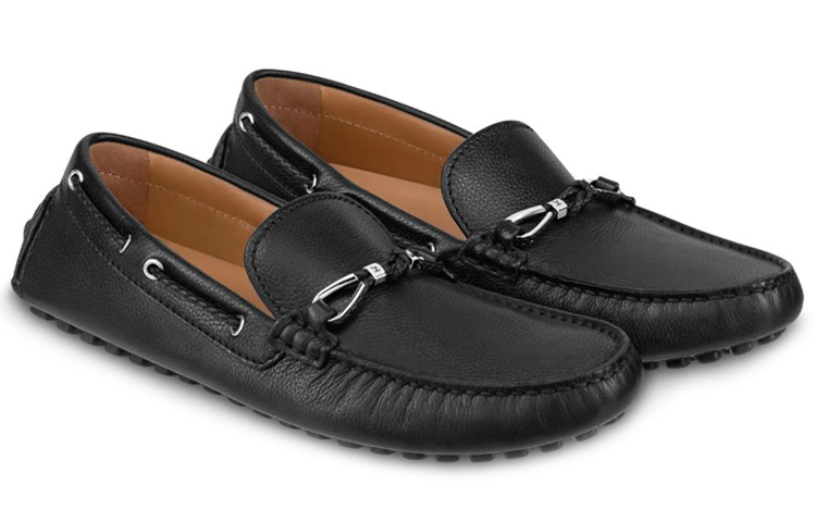 Order Louis Vuitton 路易威登 Raspail 粒紋小牛皮 時尚休閒平底鞋 黑色