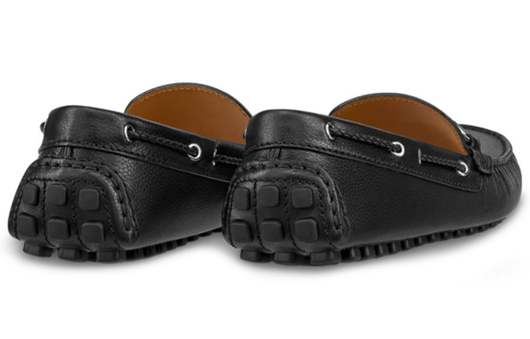 Lookbook Louis Vuitton 路易威登 Raspail 粒紋小牛皮 時尚休閒平底鞋 黑色