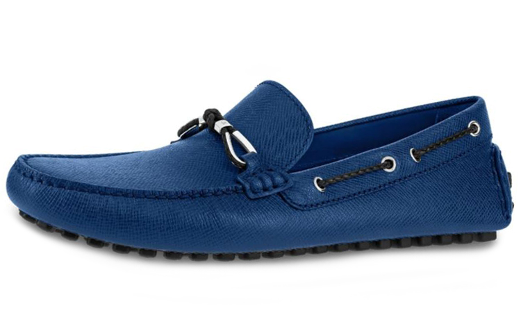 (Women) Louis Vuitton Raspail Taïga Leather Sneakers 'Sea Blue' 1A421H