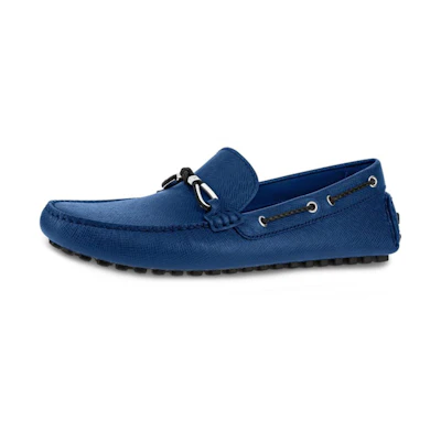 (W) LV Raspail Taïga Leather Sneakers 'Sea Blue'