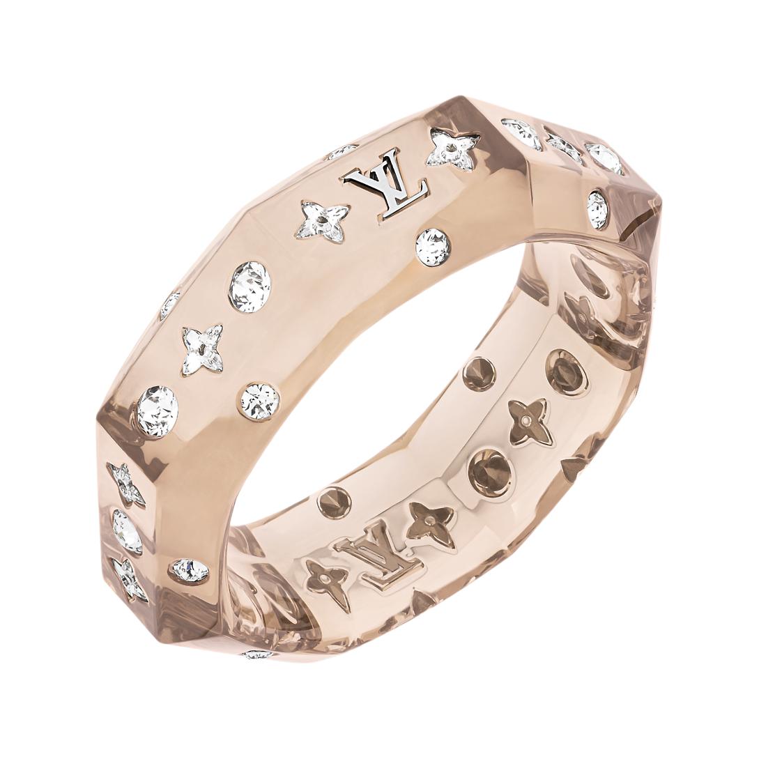 Lookbook (W) Gelang Louis Vuitton Resin Rhinestone Wanita Jingga M1717A