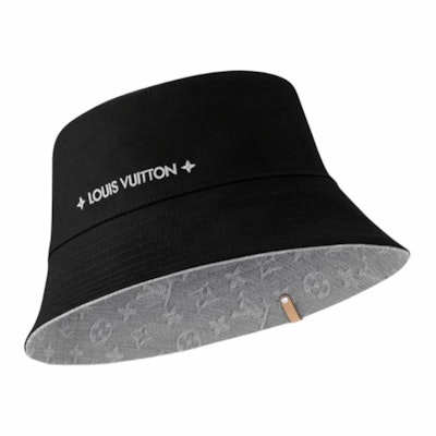 (W) Sombrero Bucket Reversible de Algodón Louis Vuitton Gris M7952S Lookbook (W) Sombrero Bucket Reversible de Algodón Louis Vuitton Gris M7952S