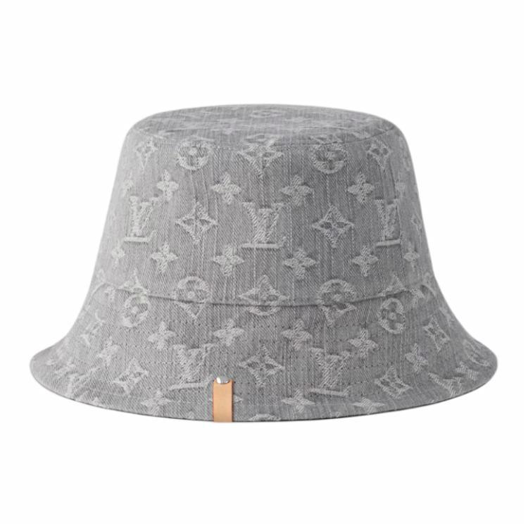 Shop (W) Sombrero Bucket Reversible de Algodón Louis Vuitton Gris M7952S