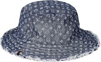 (Women) Louis Vuitton Reversible Fringe Cotton Bucket Hat M76530 (Women) Louis Vuitton Reversible Fringe Cotton Bucket Hat M76530