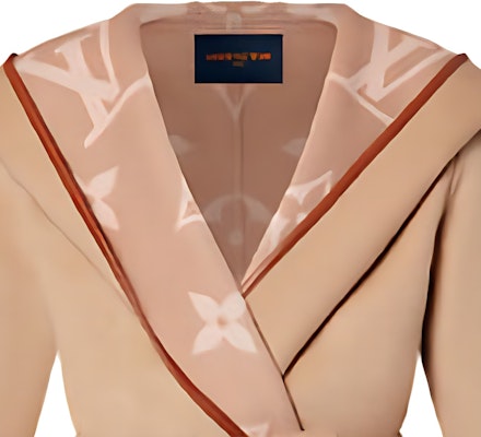 (Women) Louis Vuitton Reversible Hooded Wrap Coat Khaki Color. 1A99K1 Purchase (Women) Louis Vuitton Reversible Hooded Wrap Coat Khaki Color. 1A99K1