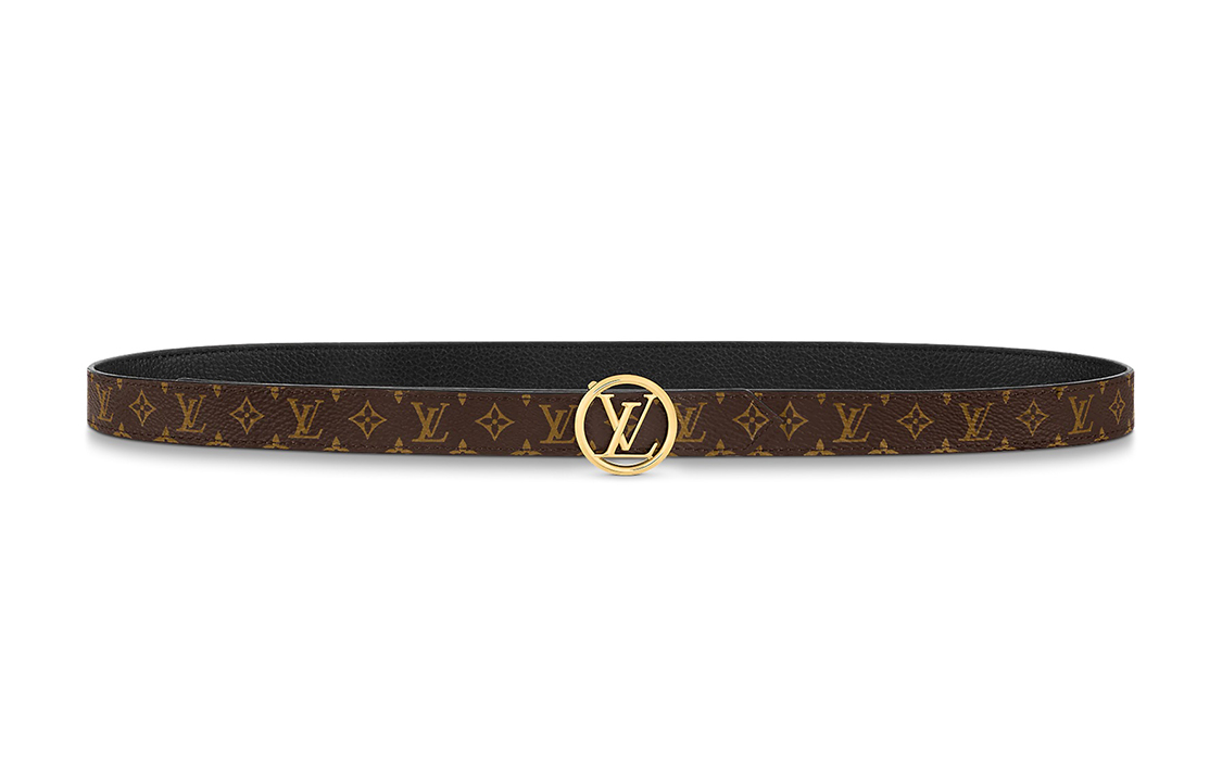 Order (W) Cinturón Reversible de Cuero Monogram Louis Vuitton Marrón 2cm. M0300U