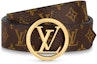 Lookbook (W) Cinturón Reversible de Cuero Monogram Louis Vuitton Marrón 2cm. M0300U