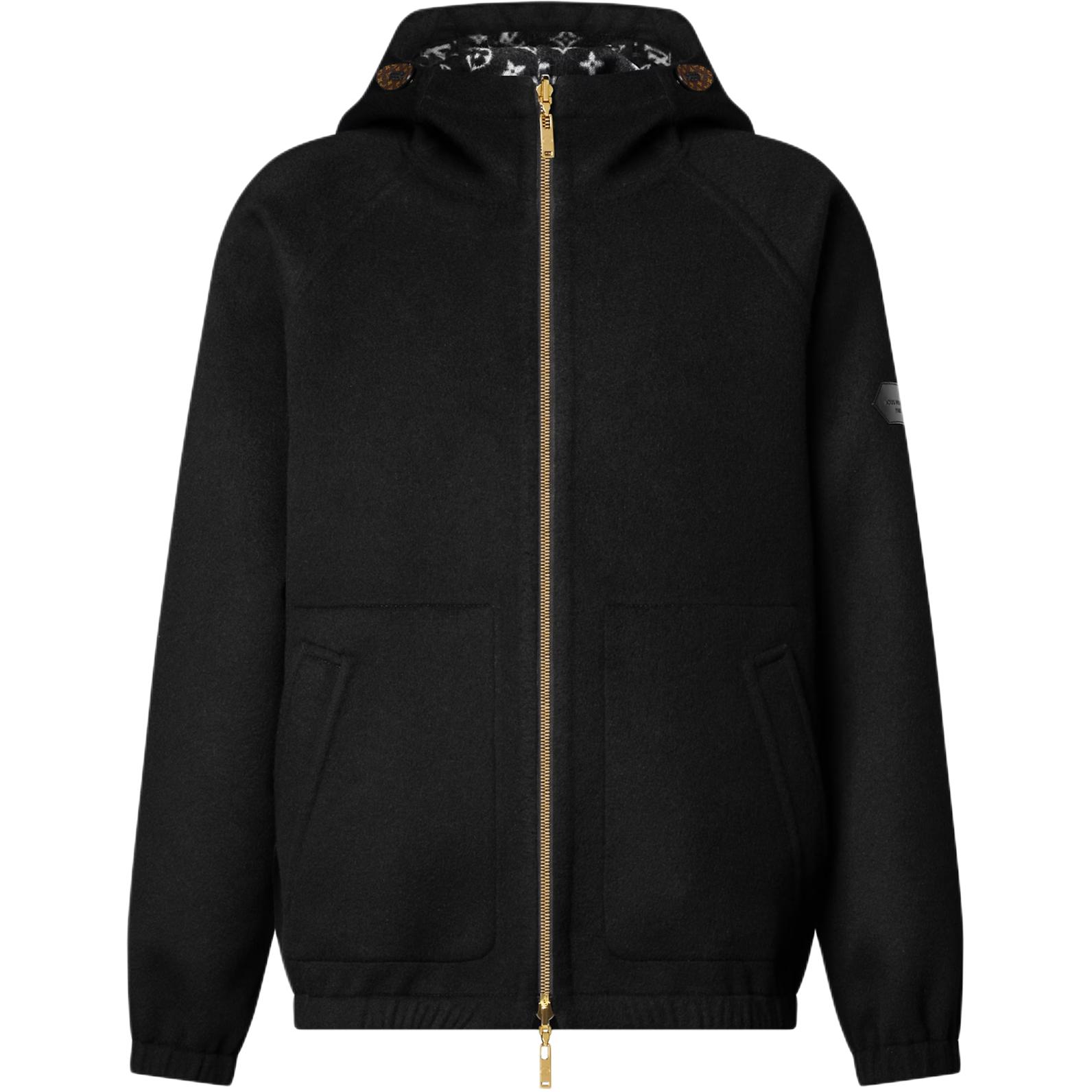 (Women) Louis Vuitton Reversible Zip-Up Hoodie Jacket FW25 with Side Pockets 1AIHH5