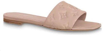 Order LOUIS VUITTON Revival 皮革 時尚潮流 一字拖鞋 女款 粉色