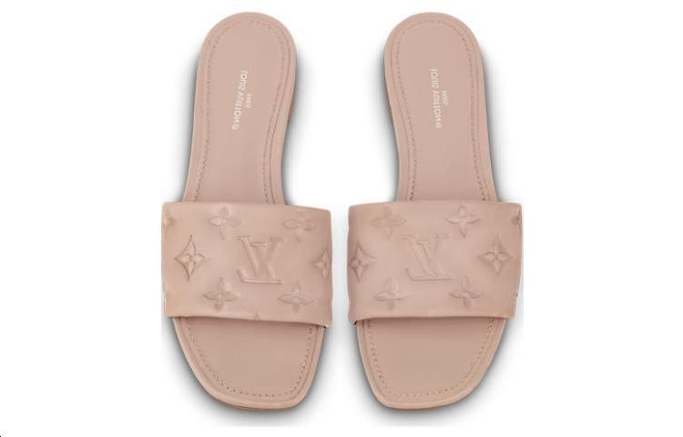 Shop (W) Louis Vuitton Revival 'Selipar Fesyen Merah Jambu' 1AAZN5