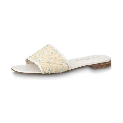 (W) LV Revival Flat Mules 'Yellow'