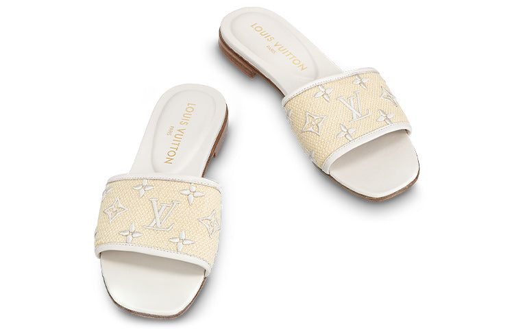 Shop (W) Louis Vuitton Revival Flat Mules 'Kuning' 1ABTVW