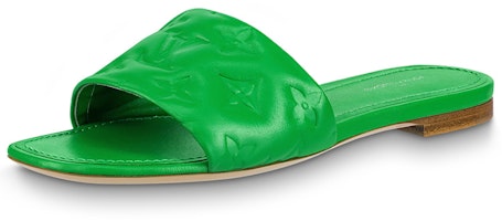 (Women) Louis Vuitton Revival Flat Sandal 'Green' 1A9P5G (Women) Louis Vuitton Revival Flat Sandal 'Green' 1A9P5G