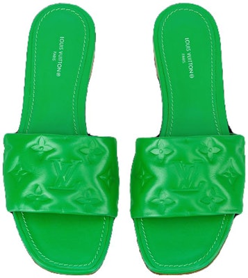 (Women) Louis Vuitton Revival Flat Sandal 'Green' 1A9P5G Purchase (Women) Louis Vuitton Revival Flat Sandal 'Green' 1A9P5G