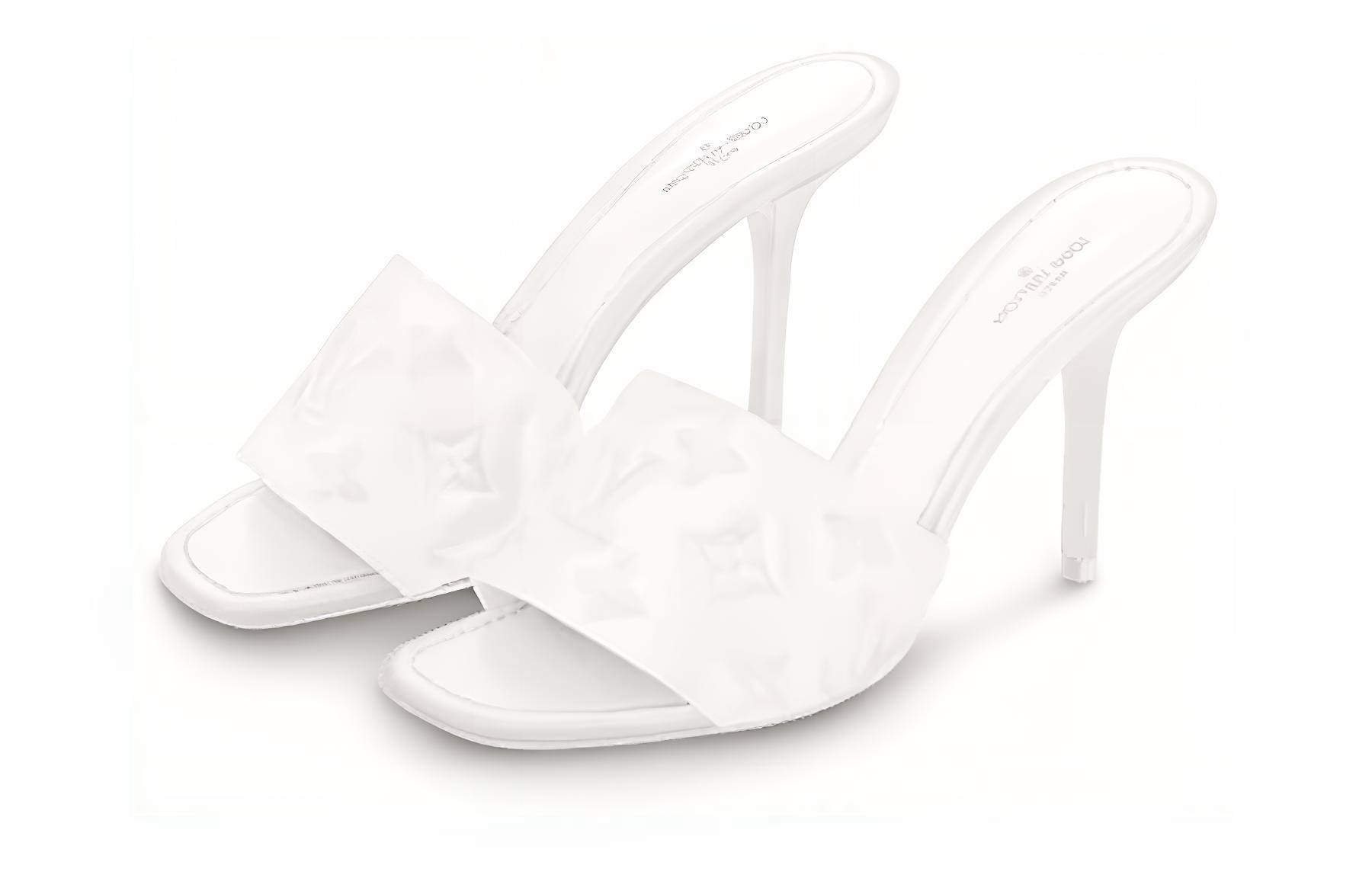 Lookbook (Women) Louis Vuitton Revival High-Heeled Sandals 'White' 1A8GEZ