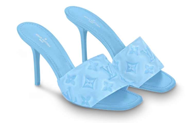 Shop (Women) Louis Vuitton Revival High Heels 'Elegant Blue' 1A8GGR