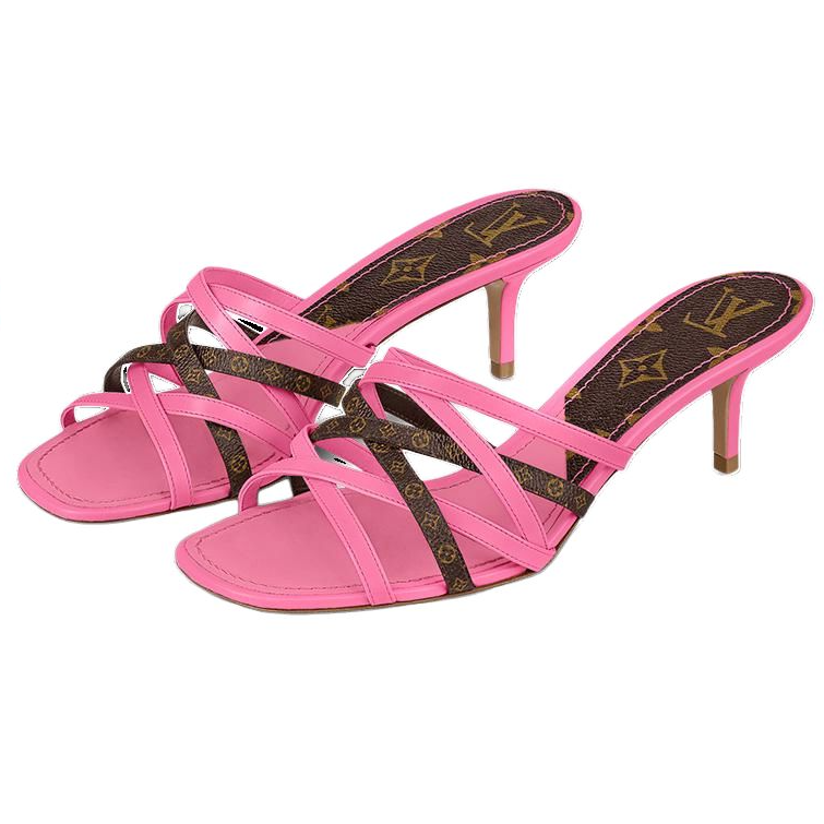 Lookbook (W) Sandal Kulit Louis Vuitton Revival 'Pink' 1A8GND