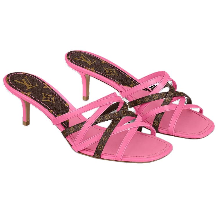 Shop (W) Louis Vuitton Revival Ledersandale ''Rosa'' 1A8GND