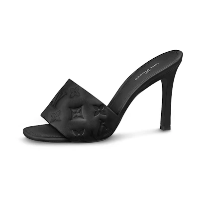 (W) LV Revival Mule 'Black Leather Square Toe'