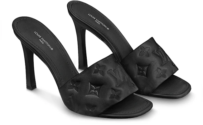 (W) Louis Vuitton Mule Revival 'Punta Cuadrada de Cuero Negro' 1AAZCS Lookbook (W) Louis Vuitton Mule Revival 'Punta Cuadrada de Cuero Negro' 1AAZCS