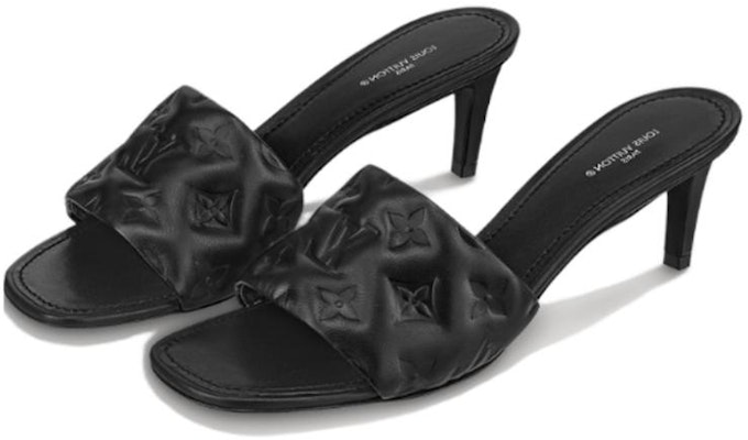 (Women) Louis Vuitton Revival Mule 'Black Leather Square Toe' 1AAZGN Lookbook (Women) Louis Vuitton Revival Mule 'Black Leather Square Toe' 1AAZGN