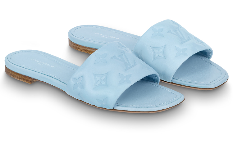 Shop (W) Louis Vuitton Revival Mule ''Blauw'' 1A9P7D