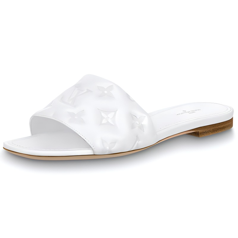 (Women) Louis Vuitton Revival Mule 'White Lambskin' 1A9P4P