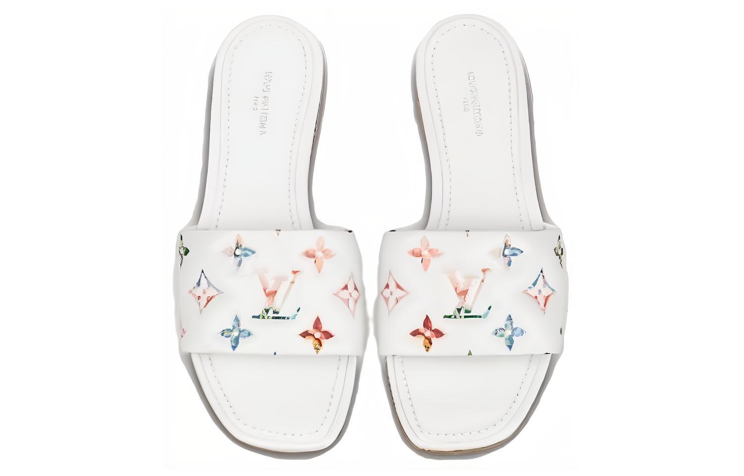 Shop (W) Louis Vuitton Revival Mules ''Wit'' 1AAOR1