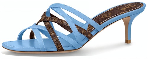 (Women) Louis Vuitton Revival Sandal 'Blue Leather' 1A8GNS (Women) Louis Vuitton Revival Sandal 'Blue Leather' 1A8GNS