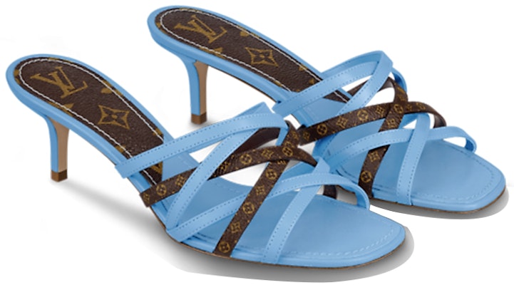 (Women) Louis Vuitton Revival Sandal 'Blue Leather' 1A8GNS Shop (Women) Louis Vuitton Revival Sandal 'Blue Leather' 1A8GNS