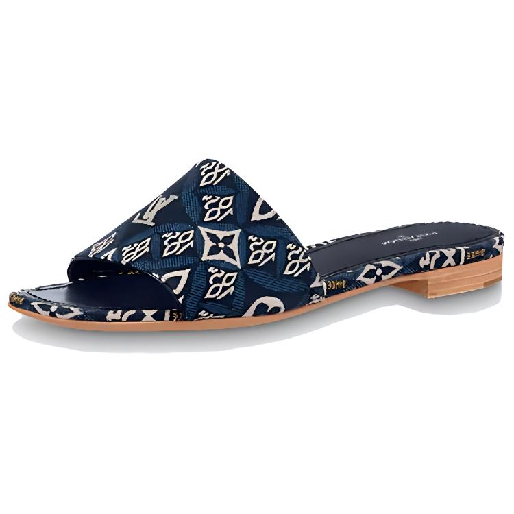 (Women) Louis Vuitton Revival Slide 'Blue Black' 1A8NV5