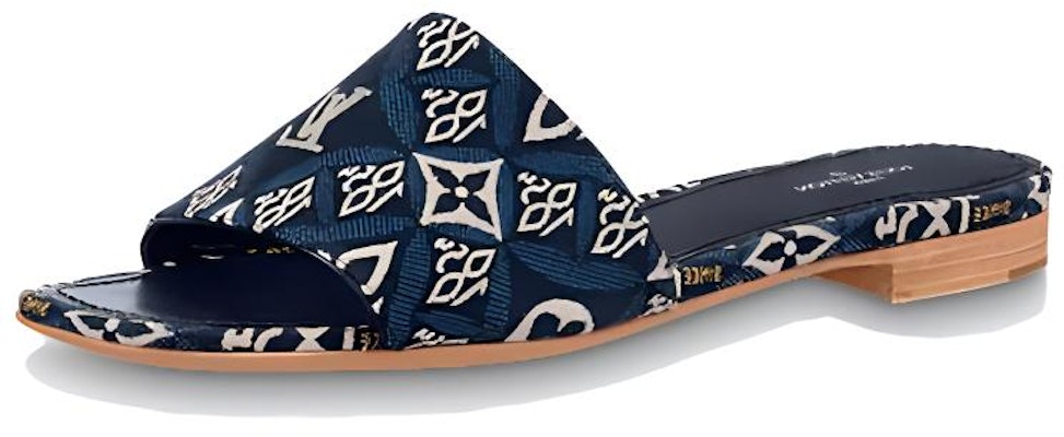 (Women) Louis Vuitton Revival Slide 'Blue Black' 1A8NV5 Buy (Women) Louis Vuitton Revival Slide 'Blue Black' 1A8NV5