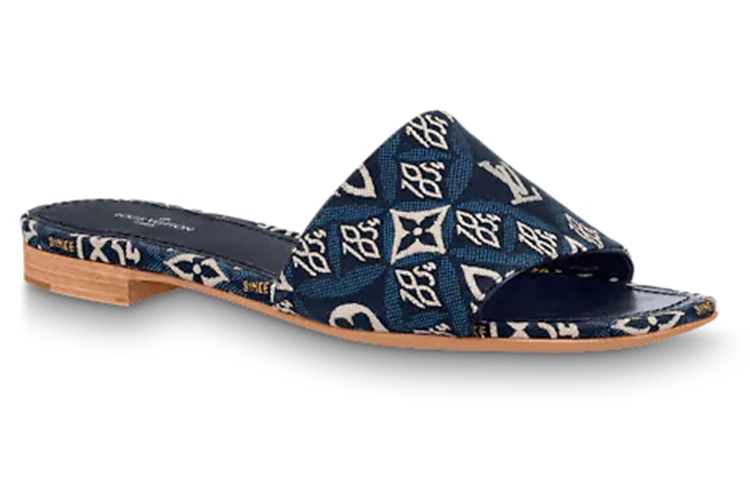 Order (W) Louis Vuitton Sandal Revival 'Biru Hitam' 1A8NV5