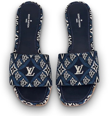 (Women) Louis Vuitton Revival Slide 'Blue Black' 1A8NV5 Purchase (Women) Louis Vuitton Revival Slide 'Blue Black' 1A8NV5